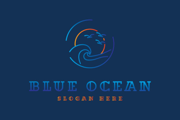 Download Blue Ocean Minimalist Logo Design Concep - Minimalist logo Collection