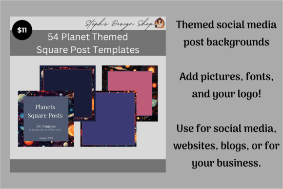 Download Square Posts: Planet Theme (54 PNGs) - Premium Resources