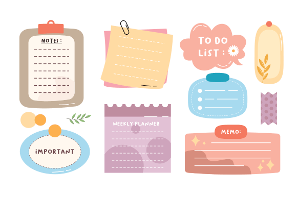 Download Cute Hand-Drawn Bullet Journal Element - Element Collection