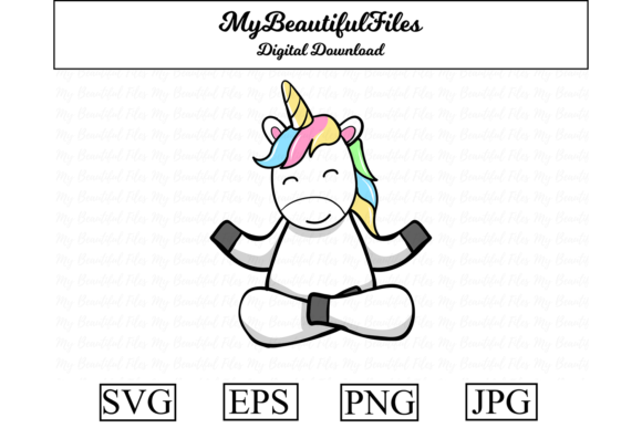 Download Yoga Unicorn Meditation Cartoon - Meditation Collection