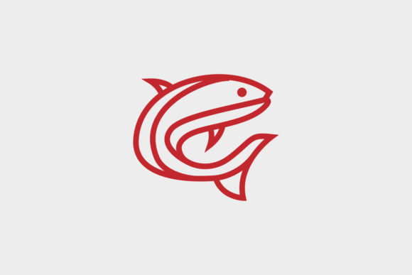 Download Fish Minimalist Logo Design Premium - Minimalist logo Collection