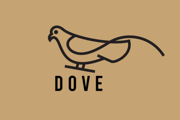 Download Dove Bird Minimalist Logo Design Templat - Minimalist logo Collection