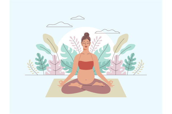 Download Pregnancy Woman Meditation. Yoga Lifesty - Meditation Collection