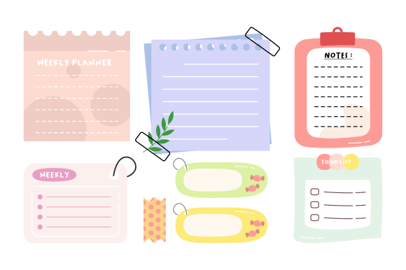 Download Cute Hand-Drawn Bullet Journal Element - Element Collection