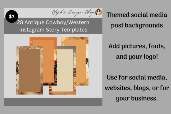 Download Instagram Story: Antique Cowboy/Western - Premium Resources